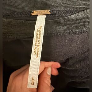 Free People Black Maxi Skirt With Side Slit